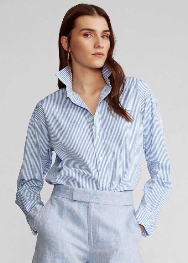 Camisa Polo Ralph Lauren Striped Algodão Mulher 82675-OPVY